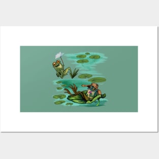 Chill Summer Frogs Posters and Art